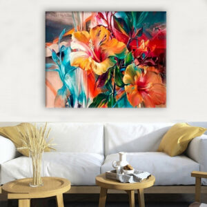Colorful Flower Oil Picture HandPainted On Canvas