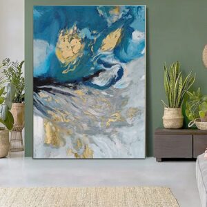 Abstract Colorful Texture Painting By Numbers