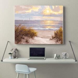 Mountain Sunrise Landscape HandPainted Oil Painting