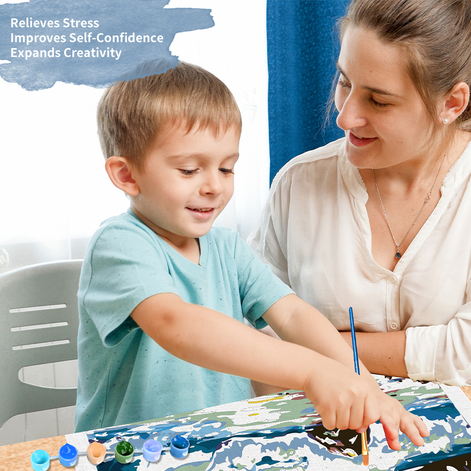 Abstract Picture Painting By Numbers With Frame Large Size - Image 7