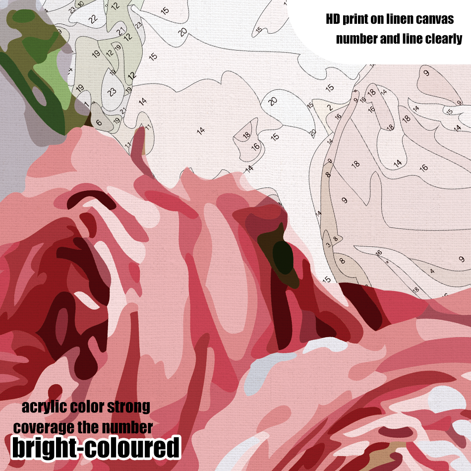 Abstract Picture Painting By Numbers With Frame Large Size - Image 5