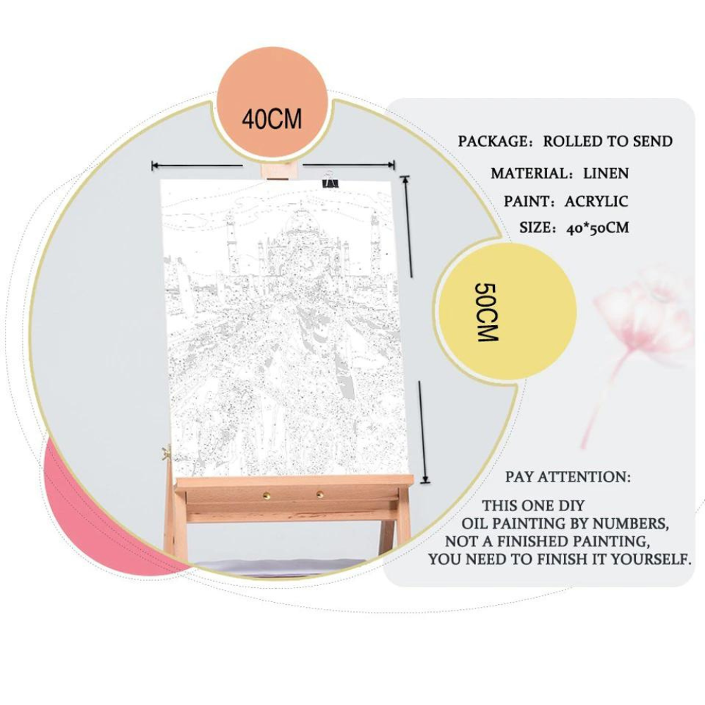 Acrylic Watercolor Paint By Number, Boat - Image 2