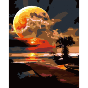 Moon Easy Paint By Numbers