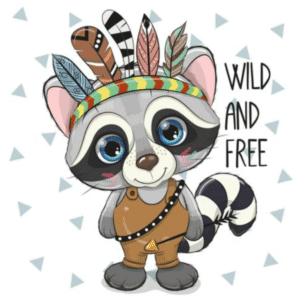 Animals Modern Kids Paint With Numbers, Cute Ratel