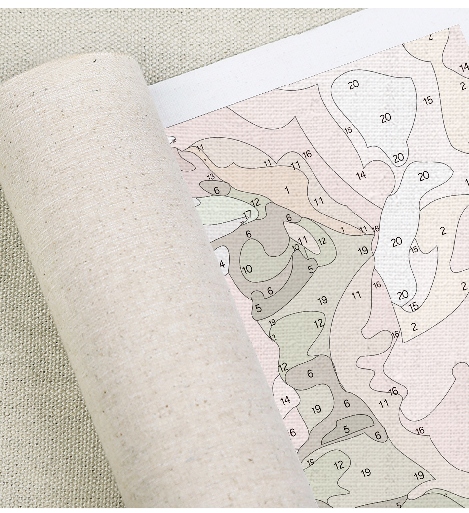 Abstract Picture Painting By Numbers With Frame Large Size - Image 4