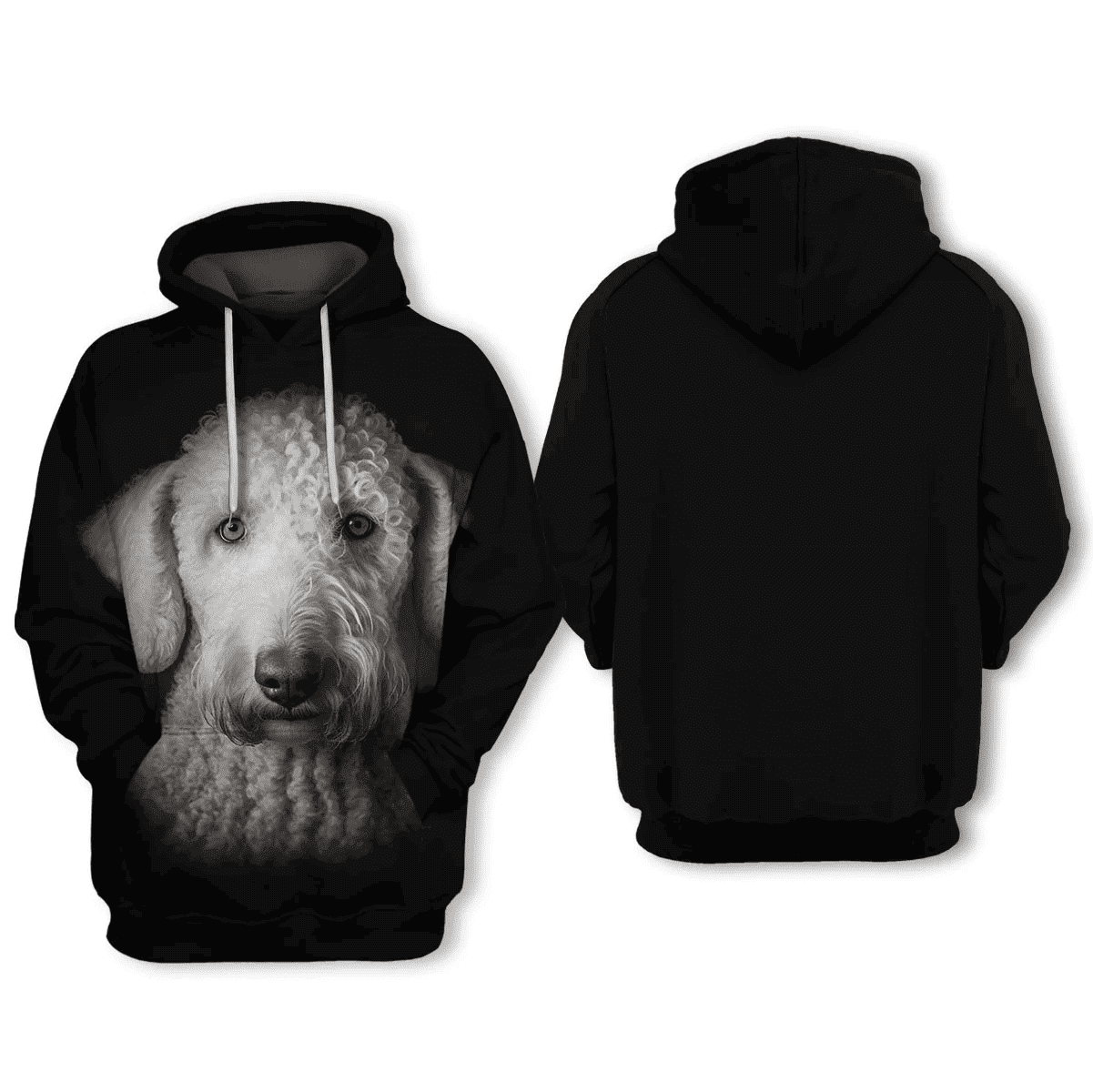 Bedlington Terrier - Unisex 3D Graphic Hoodie - Image 2