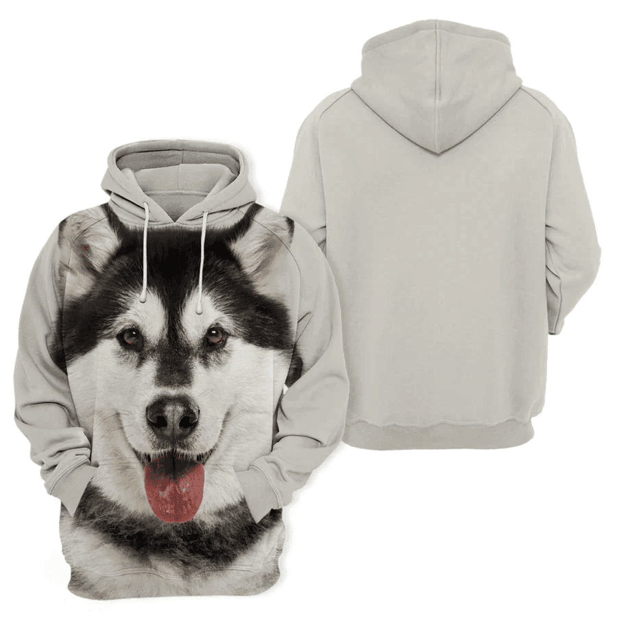 Alaskan Malamute 3 - Unisex 3D Graphic Hoodie - Image 2