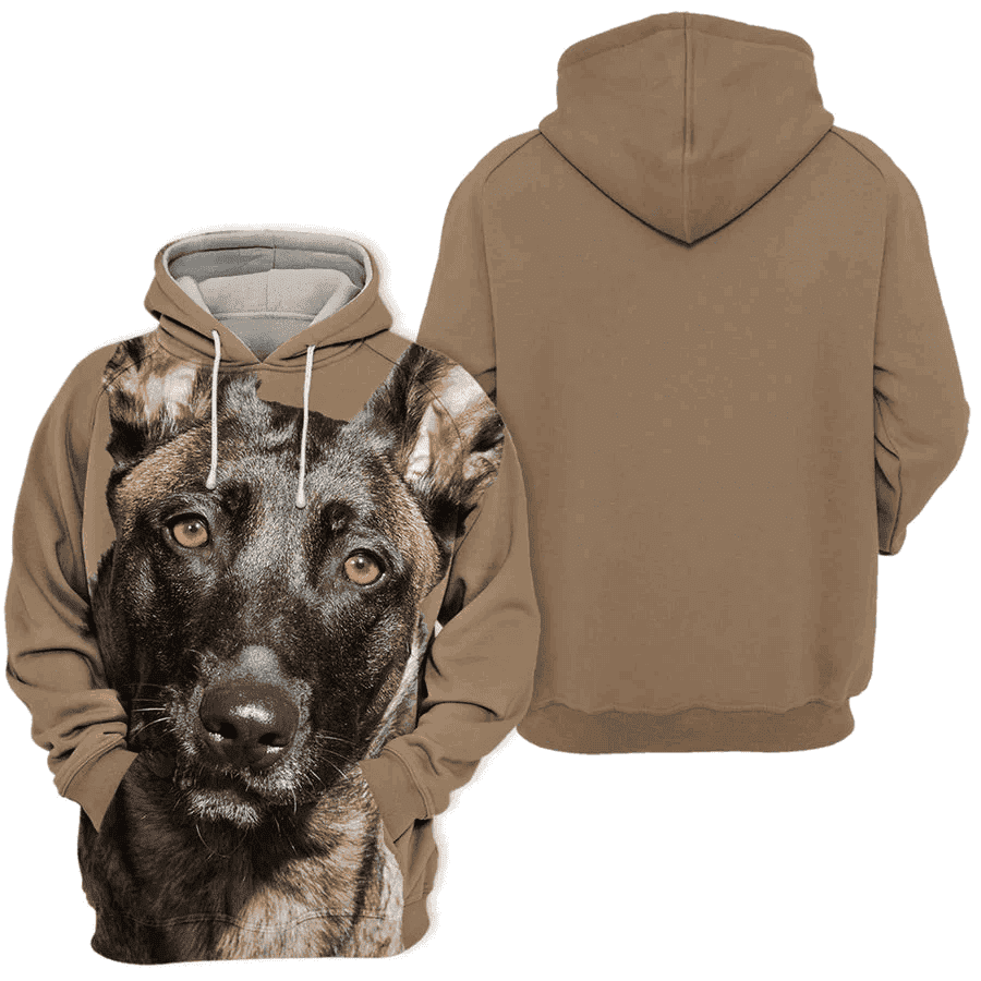 Belgian Shepherd Malinois - Unisex 3D Graphic Hoodie - Image 2