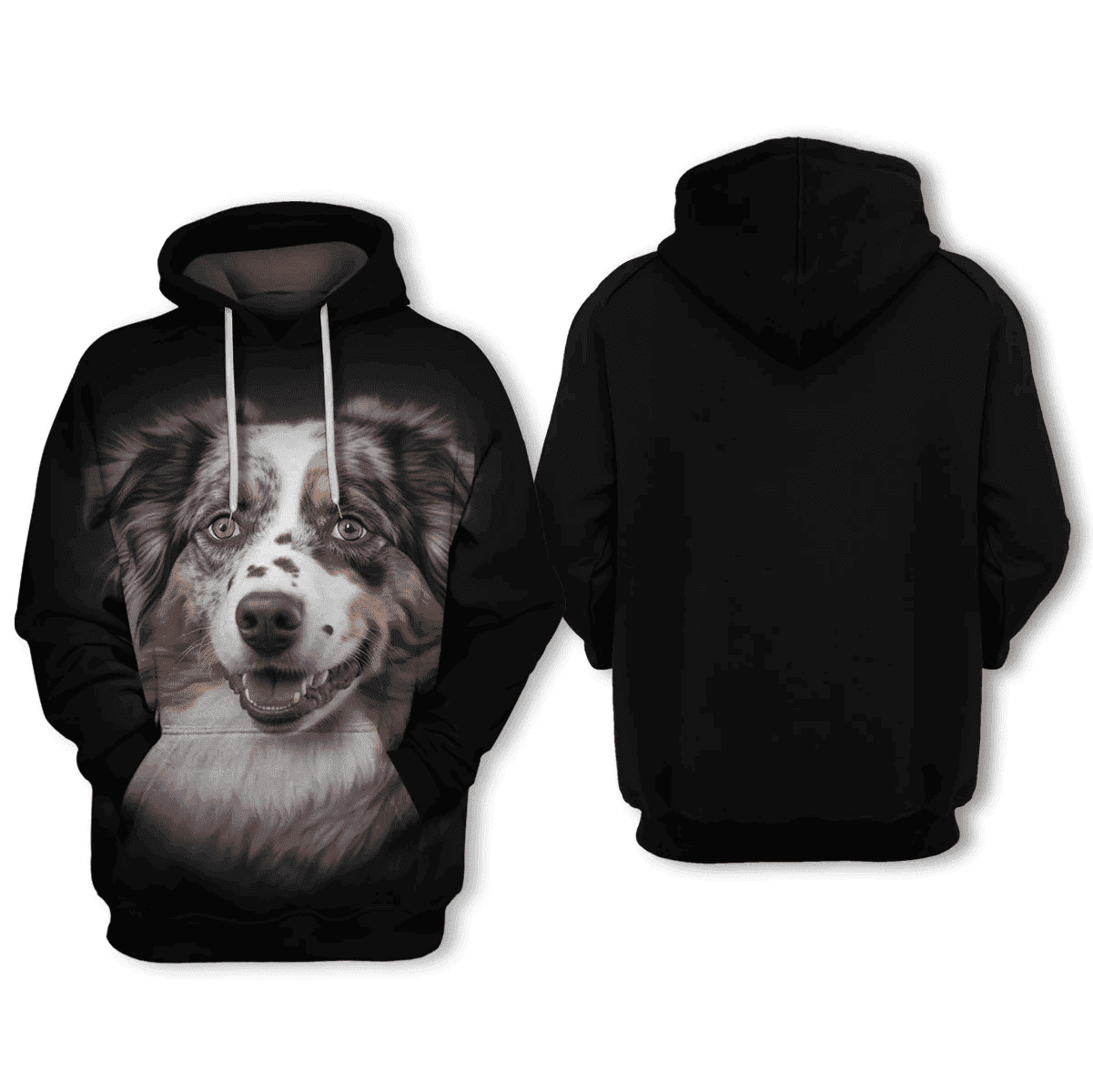 Australian Shepherd - Unisex 3D Graphic Hoodie - Image 2