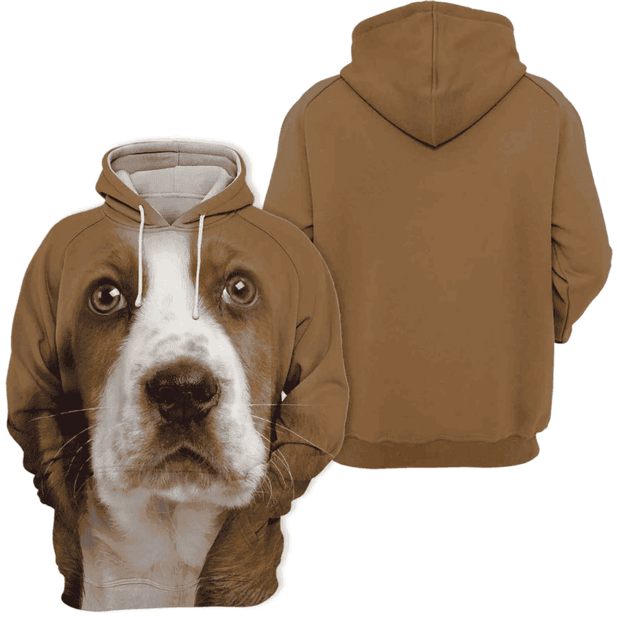 Basset Hound 2 - Unisex 3D Graphic Hoodie - Image 2