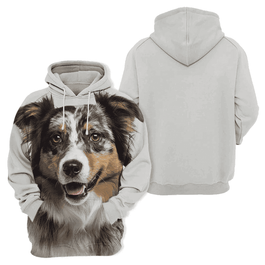 Australian Shepherd 2 - Unisex 3D Graphic Hoodie - Image 2