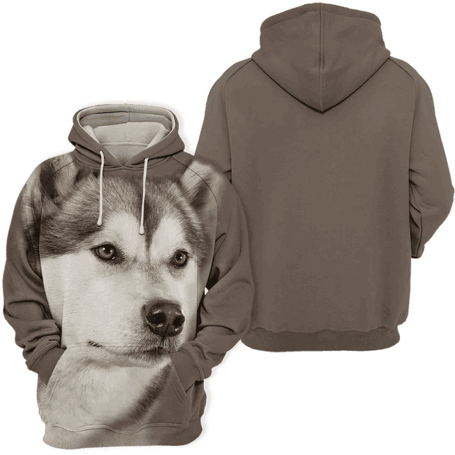 Alaskan Malamute 5 - Unisex 3D Graphic Hoodie - Image 2
