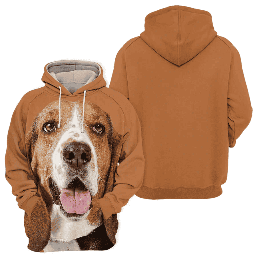 Basset Hound - Unisex 3D Graphic Hoodie - Image 2